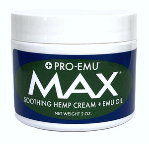 Pro Emu MAX -Soothing Hemp Cream + Emu Oil with Natural Arnica and Rosemary